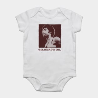 Gilberto Gil \ Retro Original Fan Art Design Baby Bodysuit